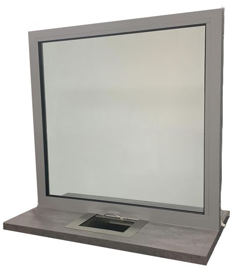 8. Cash window 1000x1000 with bulletproof glass BR3