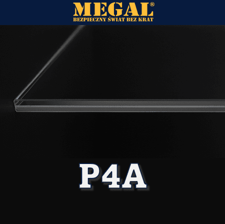 P4A class anti-burglary glass, ~10 mm thickness