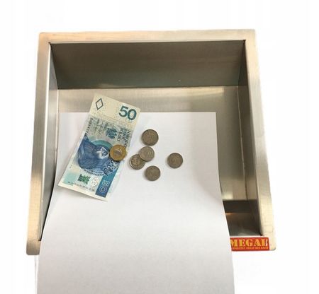 W1 - Stainless steel cash dispenser open
